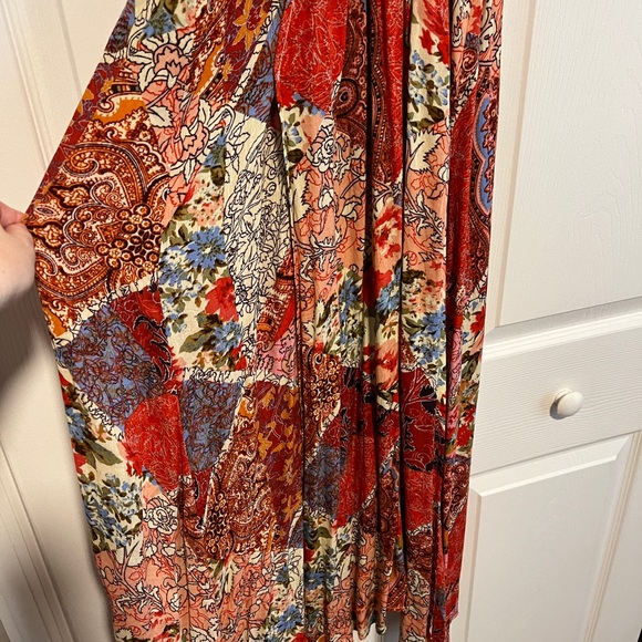Vici Collection Fair And Square Patchwork Kimono Midi Dress - Small - Picture 4 of 6
